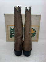 New Men’s Brown Texas Brand Cowboy Boots. 8202 9 D. 3-83