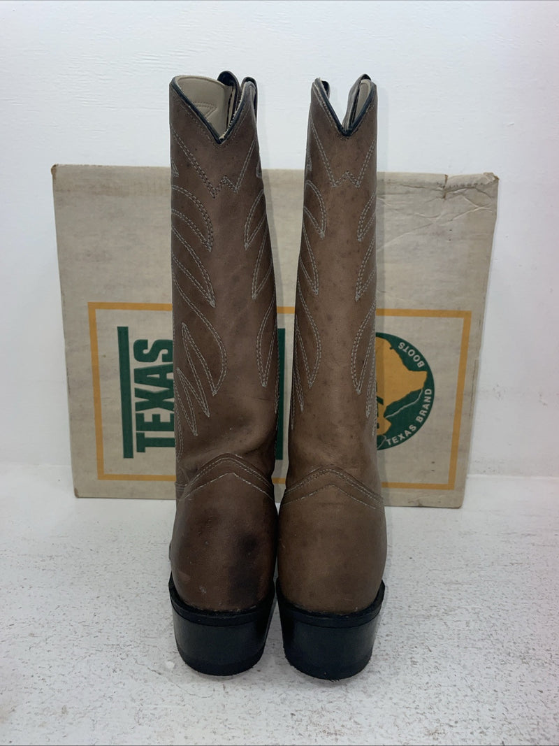 New Men’s Brown Texas Brand Cowboy Boots. 8202 9 D. 3-83