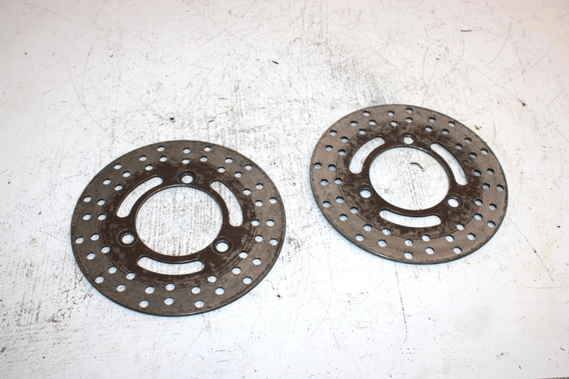 00 Kawasaki Bayou 300 4x4 Oem Front Brake Disc Pair 41080-1216 AK20