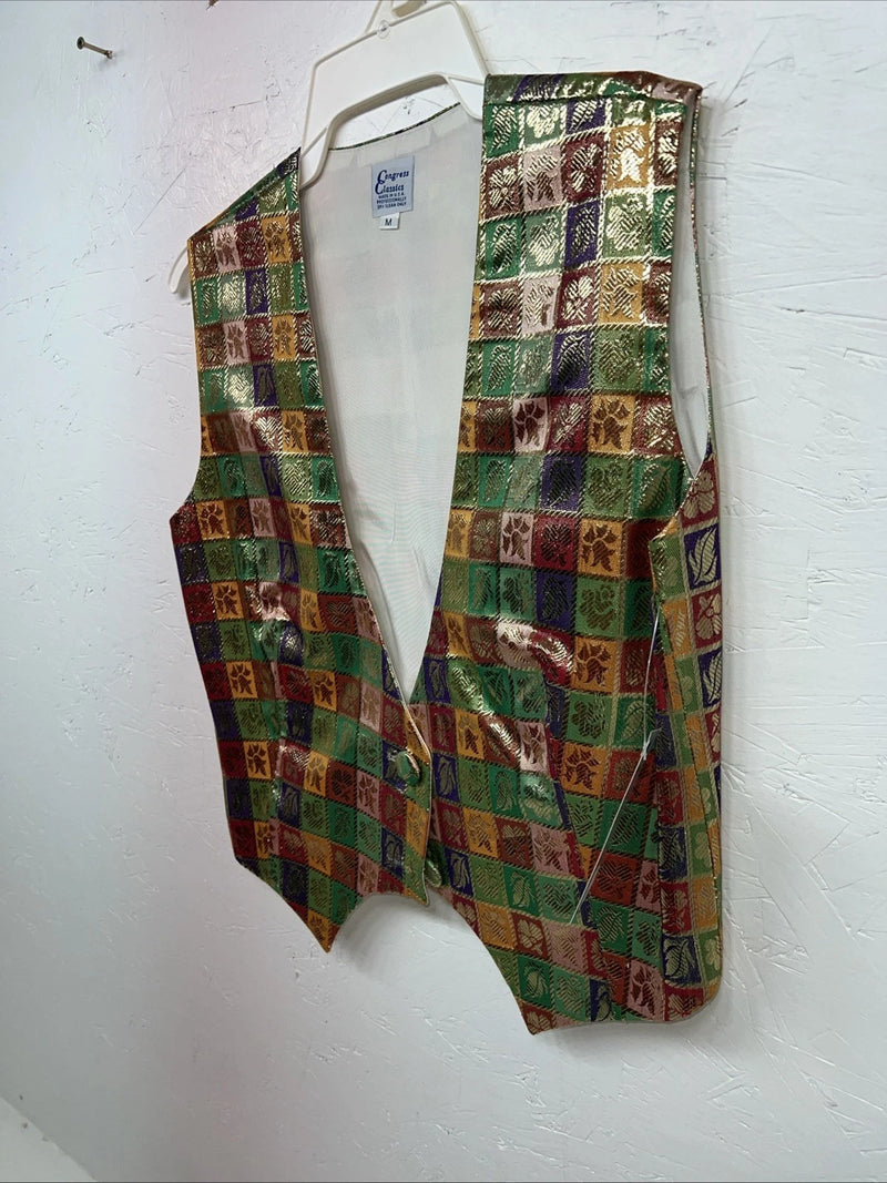 New Women’s Congress Classics Multicolor Western Show Vest Medium #0204 E-600