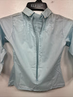 New Kids Blue Long Sleeve Half Zip Shirt Size Kids 10 YY-28