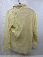 New Men’s Stockman Yellow Long Sleeve Pearl Snap 15 X 33 Medium AA-78