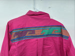 New Women’s Pink Design Long Sleeve Button Up XL TT-3
