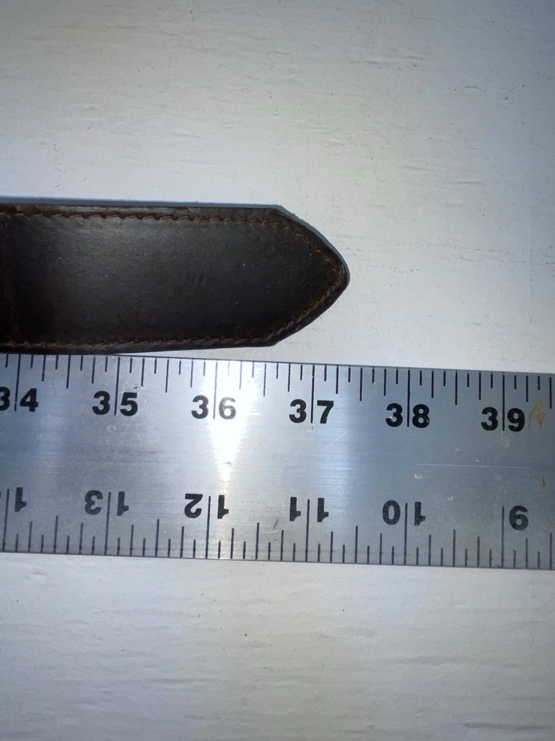 New Brown Genuine Leather Nocona Pendent And Tooled 30” Belt #1110202 JJ-27
