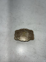 New Womens Western Productions Inc Gold “X” Belt Buckle. 38087 F-1