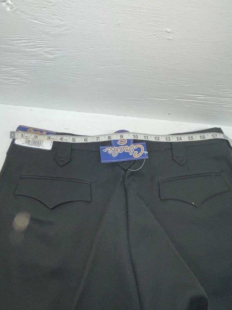 New Vintage Black Circle S Polyester Pants #CP4793 XX-63