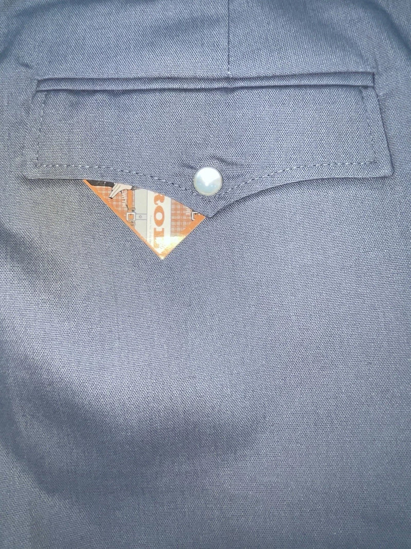 New Vintage Blue Ranch Polyester Pants #P1023 SS-32