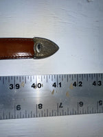 New Brown Genuine Leather Weaved 34” Belt #6520 JJ-67