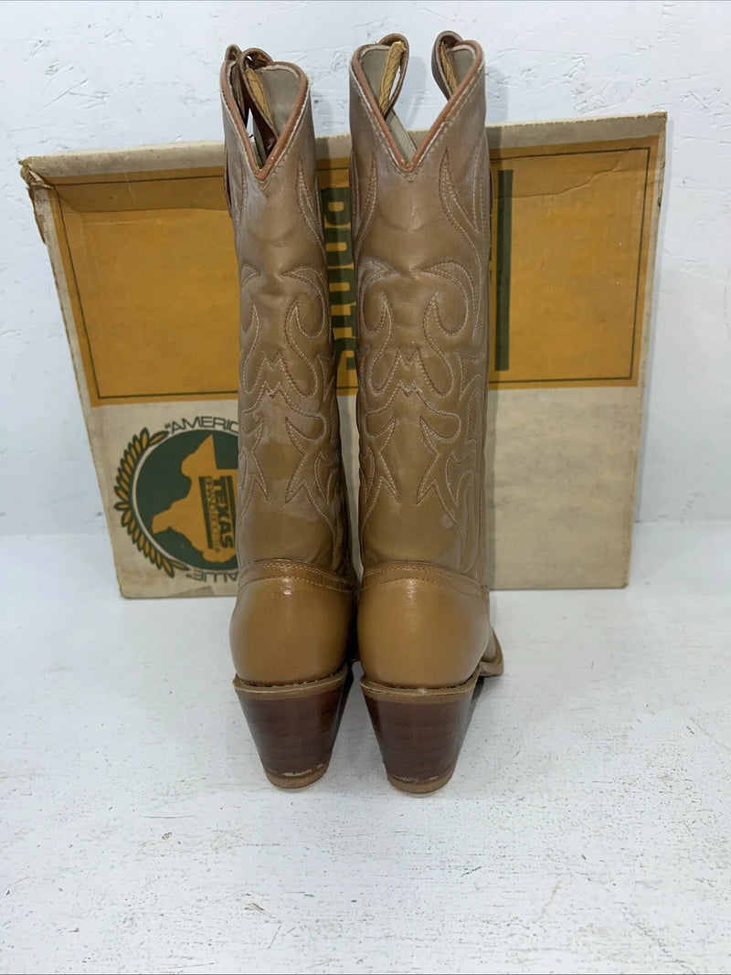 New Women’s Brown Texas Brand Cowboy Boots. 4911 7.5 7 1/2 M. 17-33
