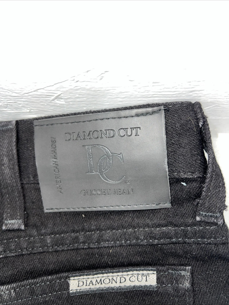 New Men’s Black Diamond Cut Gusset Denim Jeans. 19/20x36 J-7