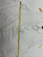 New Women’s White Horse White Designed Short Sleeve Pearl Snap Large II-88