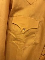 New Women’s Tem Tex Orange Long Sleeve Pearl Snap Size 14 LL-12