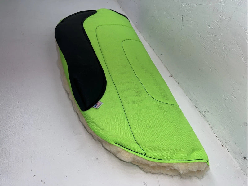 New ABetta Neon Green Nylon Wool Saddle Pad 30x30 #13201 Pad-4