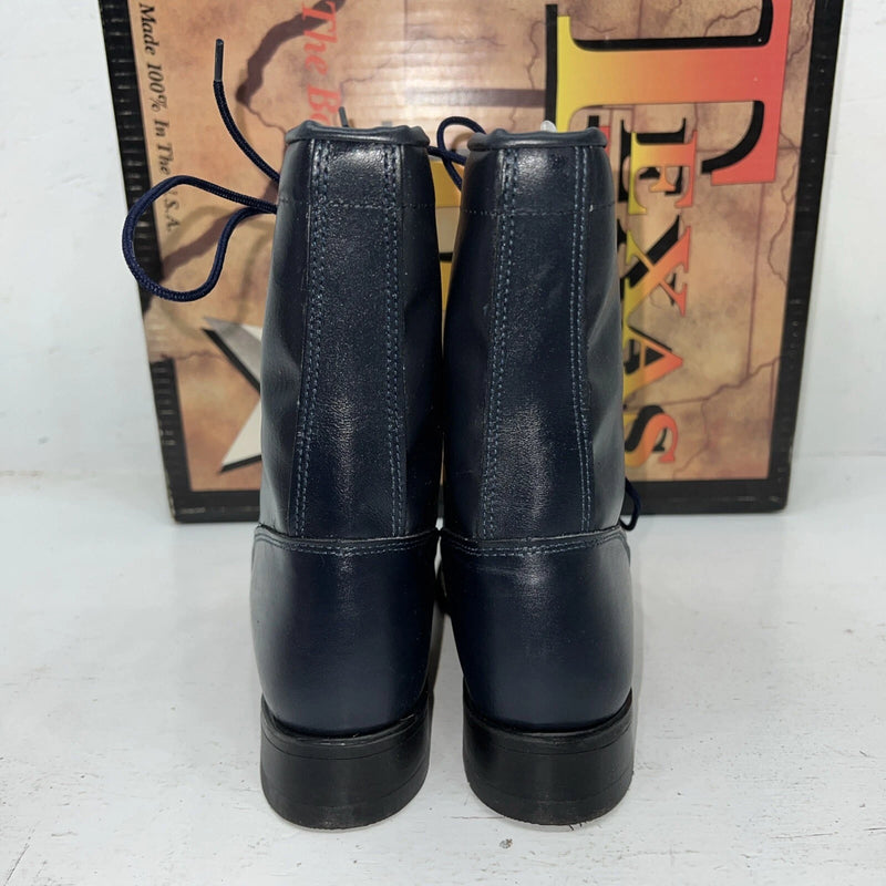 New Women’s Navy Blue Texas Brand Cowboy Boots. 4445 6 M. 20-73