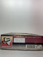 New Men’s Grey Lace Up Texas Brand Cowboy Boots. 8852 9 E E. 4-29