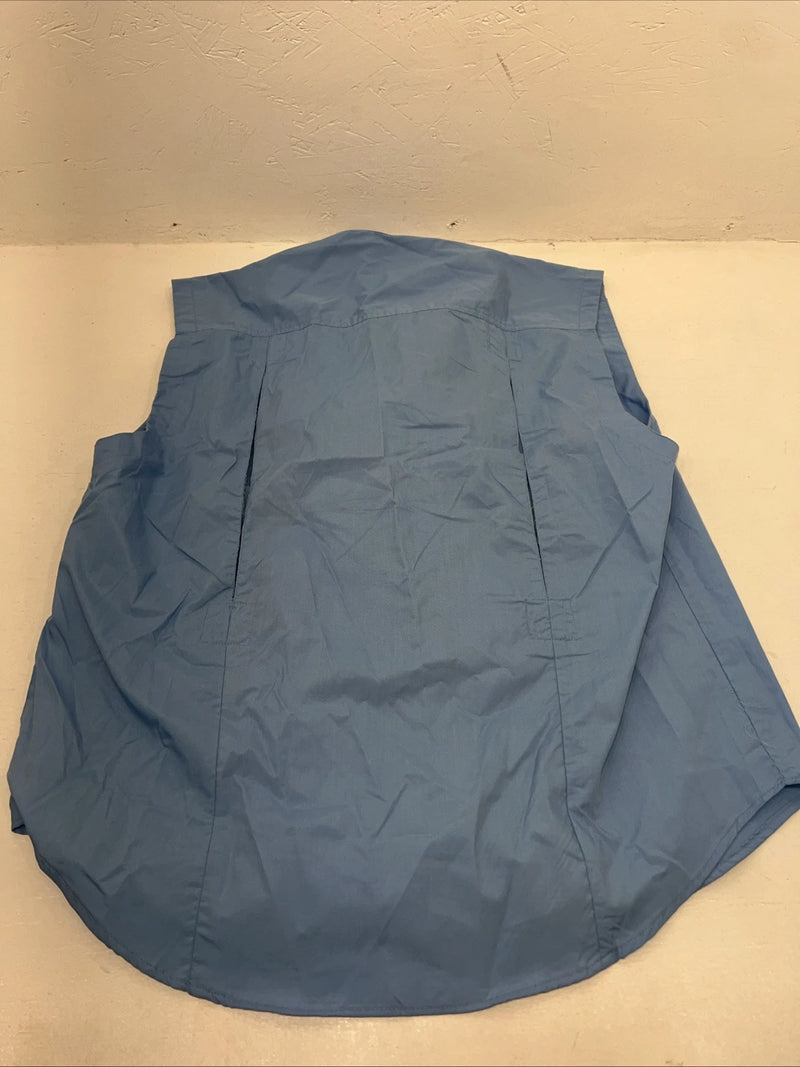 New Women’s Blue Sleeveless Tough 1 Comfort Riders English Shirt. 38 G-41