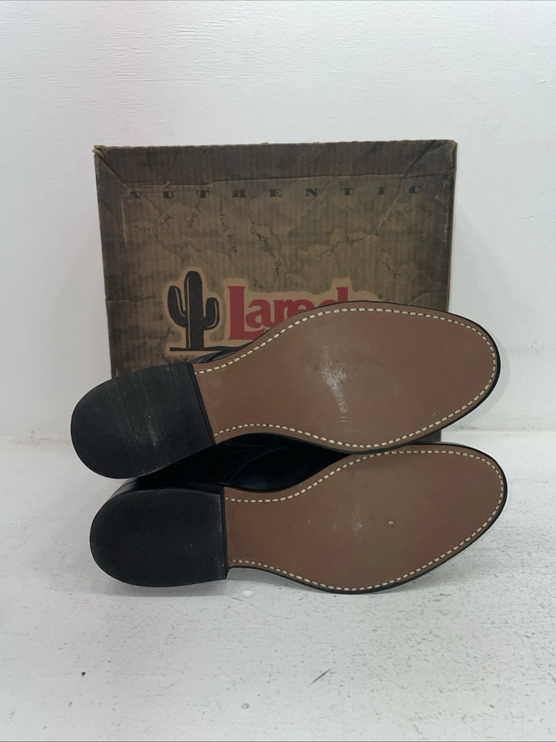 New Men’s Black Lace Up Laredo Cowboy Boots. 1220 9 E E. 4-30