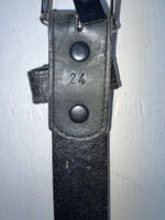 New Black Genuine Leather M & F Tooled 24” Belt #3010201 NN-80