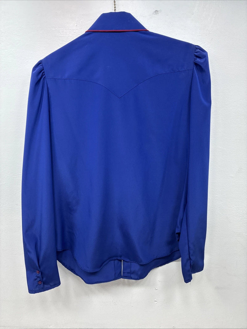 New Women’s Panhandle Slim Purple Long Sleeve Pearl Snap Size 14 LL-98