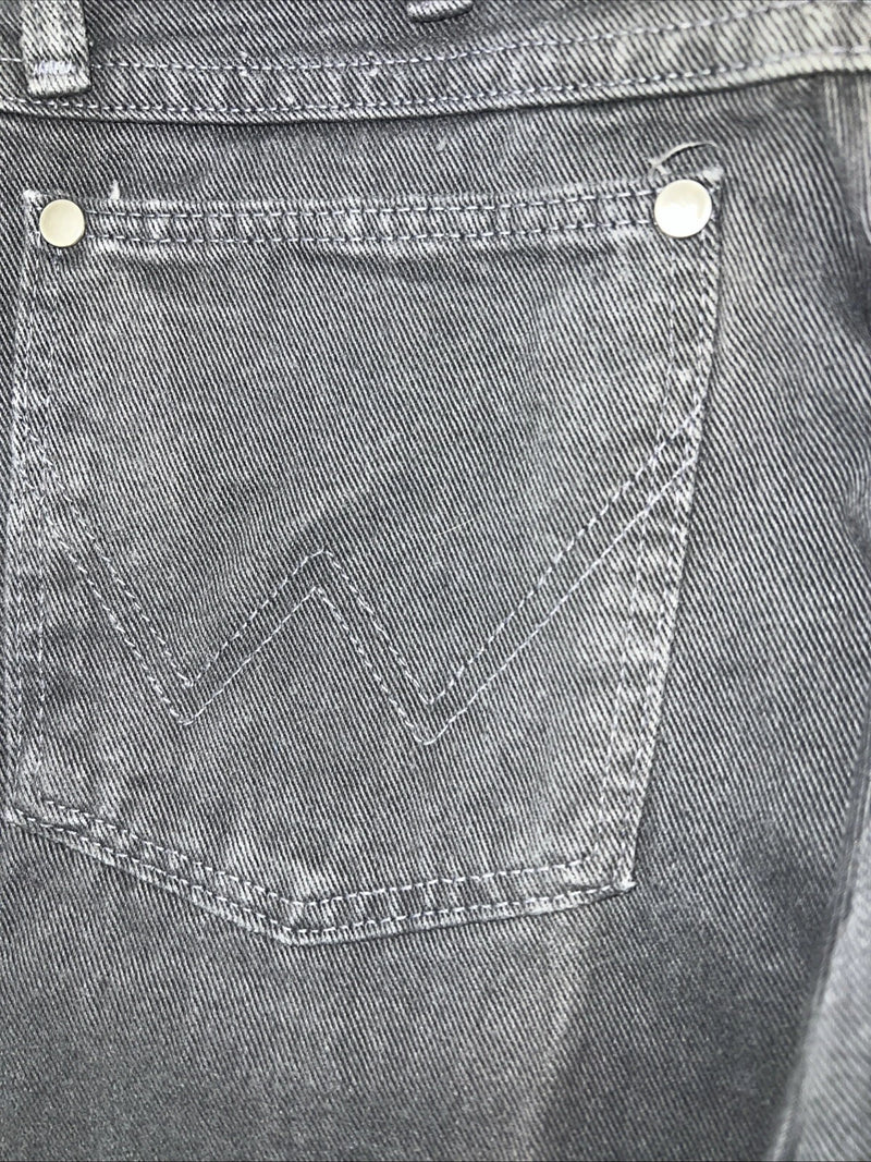 New Men’s Grey Cowboy Cut Wrangler Slim Fit Denim Jeans. 7x36 F-36