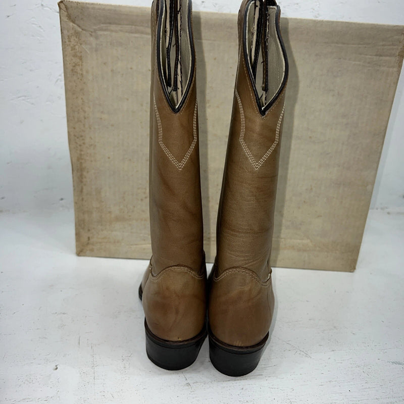 New Women’s Tan Texas Brand Cowboy Boots. 4901 6 M. 20-88