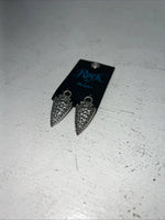 New Women’s Rock 47 Triangle Silver Dangle Earrings. ER2403R47 A-71