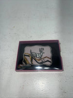 New Women’s Nocona Pink Deer Belt Buckle. 37102 A-117