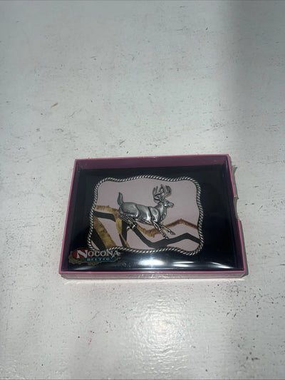 New Women’s Nocona Pink Deer Belt Buckle. 37102 A-117