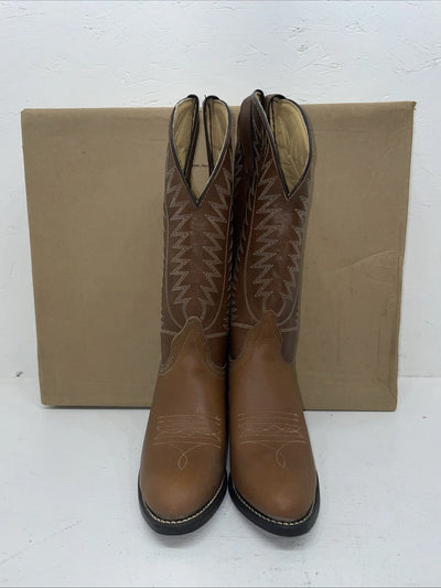 New Women’s Brown Texas Brand Cowboy Boots. 4501 5 M. 2-43