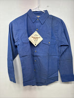 New Kids ELY Classic Blue Jean Design Long Sleeve Button Up Medium LL-27