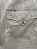 New Men’s ELY Cattleman Pink Stripe Short Sleeve Pearl Snap 3XL H-39