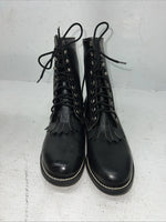 New Women’s Black Lace Up Acme Cowboy Boots. 4800 7 M. 18-110