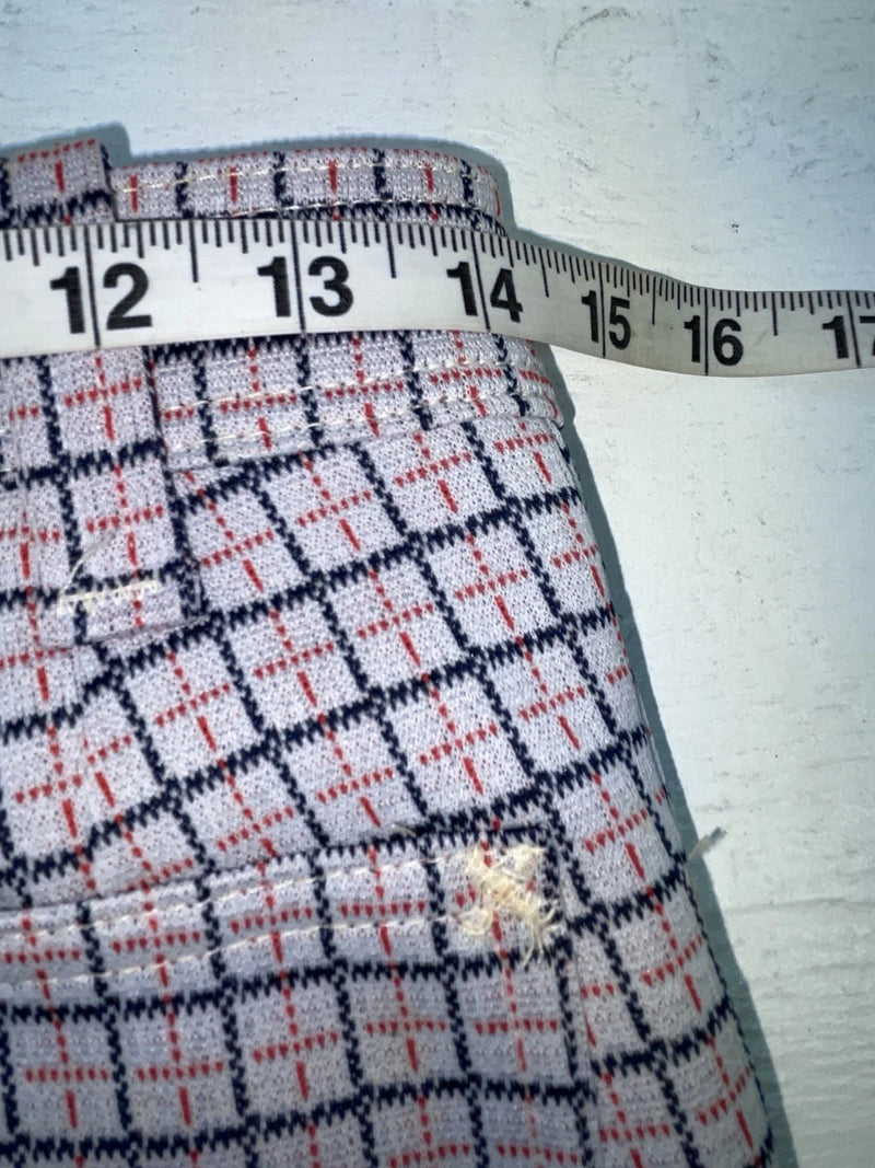 New Vintage Blue And Red Lined Dickson Jenkins Polyester Pants #723 3A-124