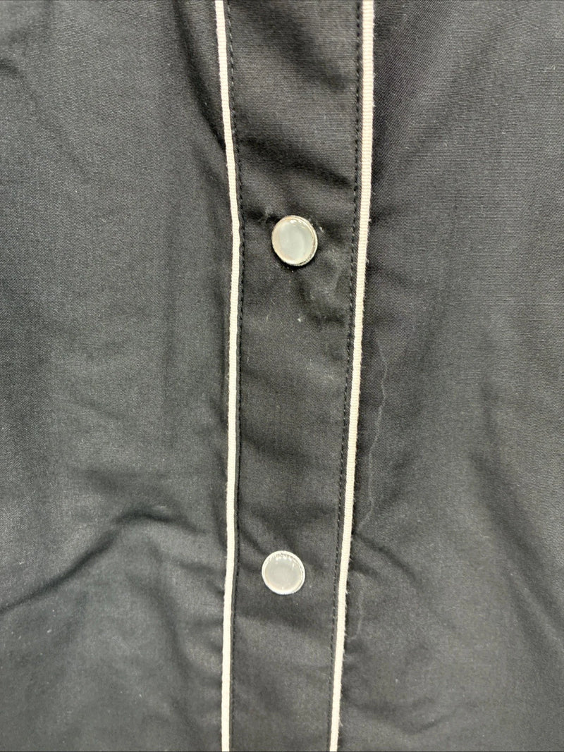 New Woman Western Express Black Deigned Long Sleeve Pearl Snap 2XL GG-50