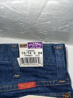 New Men’s Cowboy Cut Classic Fit Wrangler Denim Jeans. 13/14x34 G-13
