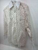 New Women’s Dickson Jenkins Floral Long Sleeve Pearl Snap 15 Large LL-88