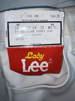 New Vintage White Lee Polyester Pants #2610810 VV-32
