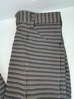 New Vintage Black Striped Panhandle Slim Polyester Pants #8076 OO-93