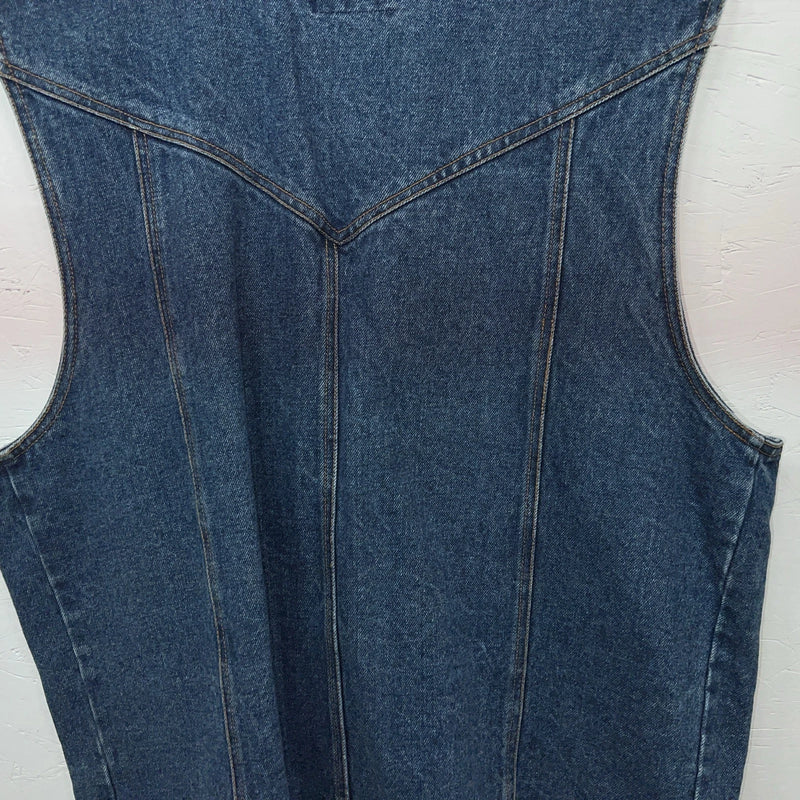 New Men’s ELY Cattleman Denim Vest XL #241104 L-604