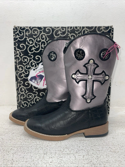 New Kids Purple Blazin Roxx Cowboy Boots. 4451201 2. 23-125