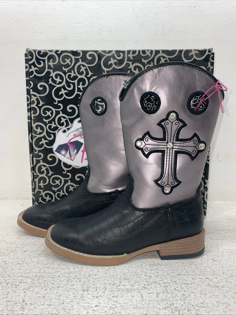 New Kids Purple Blazin Roxx Cowboy Boots. 4451201 2. 23-125