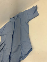 New Women’s Blue EQUISTAR Short Sleeve English Riding Shirt. 42 G-34
