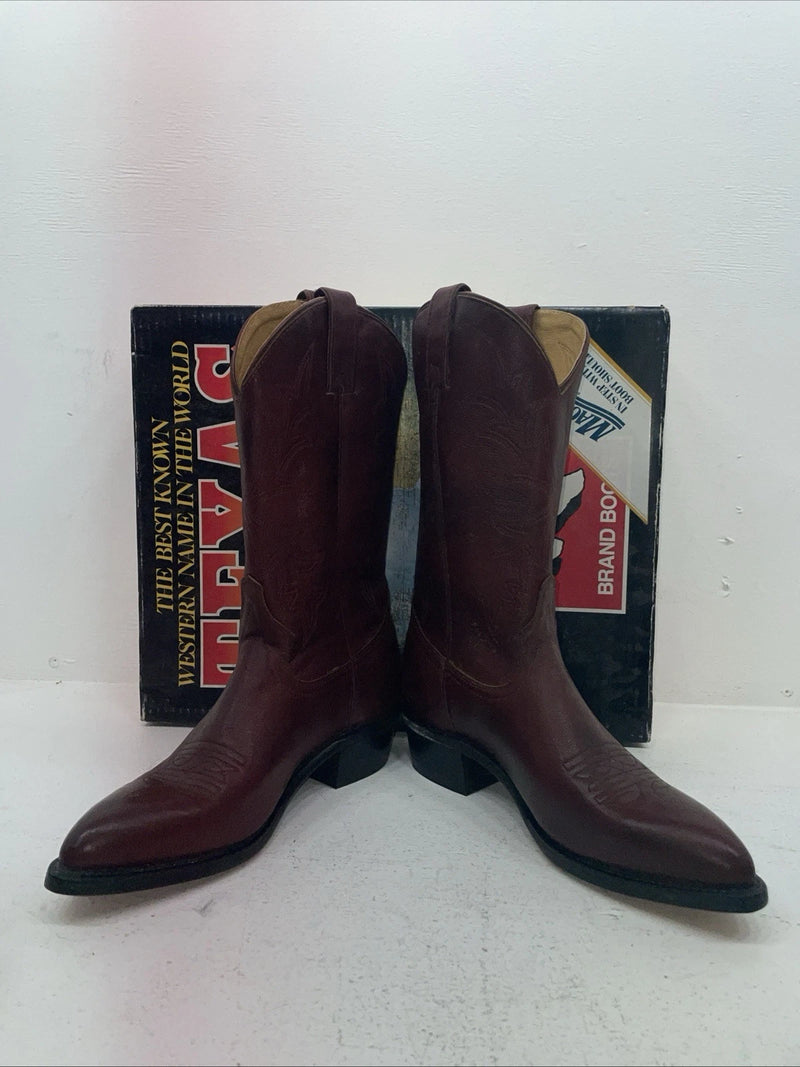 New Men’s Red Texas Brand Cowboy Boots. 7863 9.5 9 1/2 D. 6-88