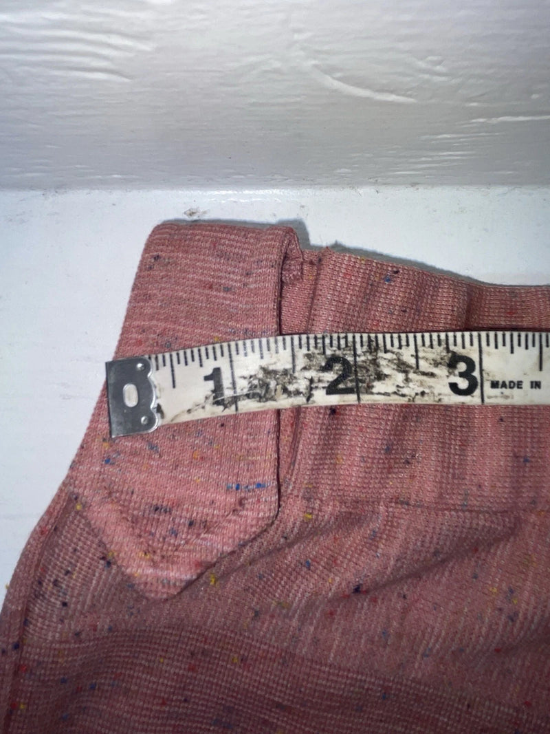 New Vintage Pink Speckled Panhandle Slim Polyester Pants #7402 SS-98