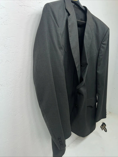 New Men’s Circle S Gray Suit Jacket 48L #24244 II-601