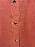 New Women’s Cumberland Pink Designed Long Sleeve Pearl Snap 2XL II-6