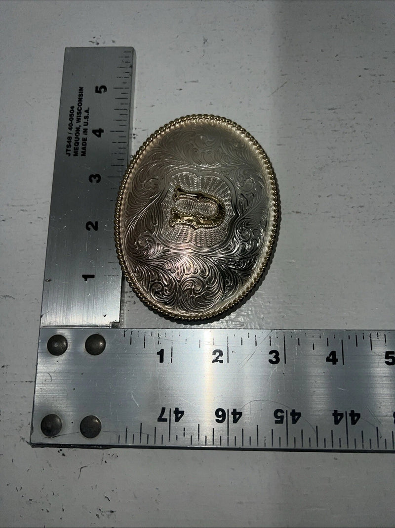 New Women’s M&F Gold “U” Belt Buckle. 38092 A-101