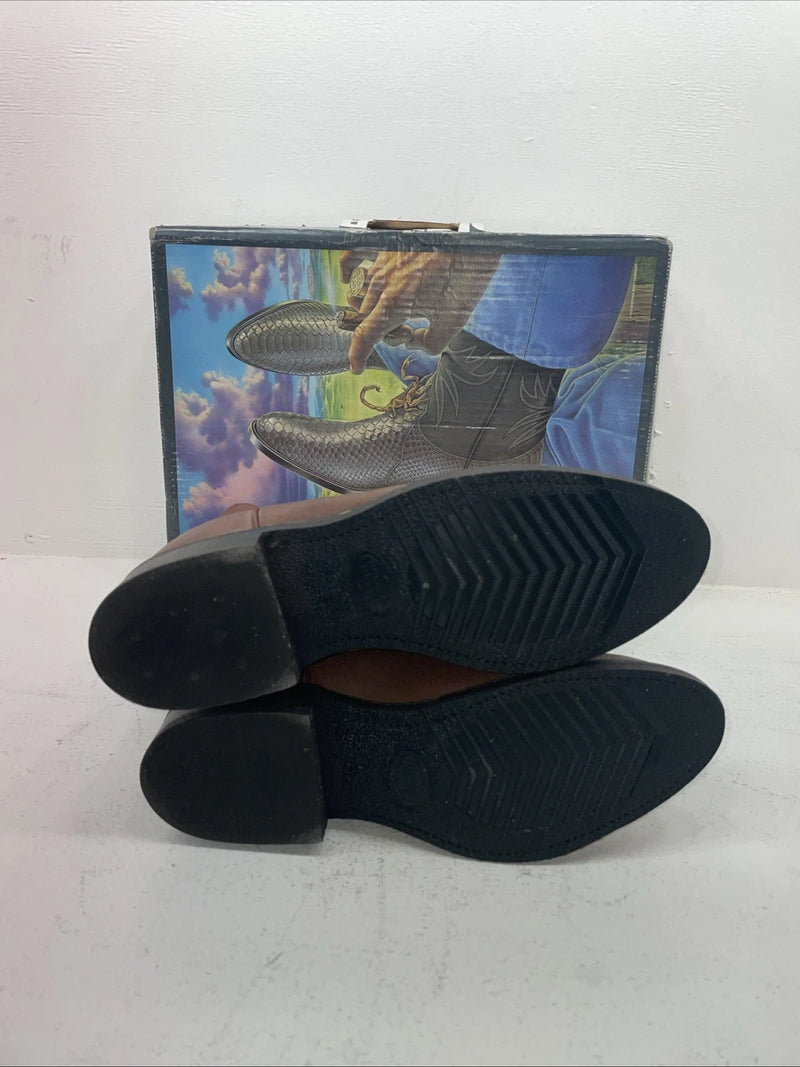 New Men’s Brown Nocona Cowboy Boots. 73268 10 3 E. 6-82