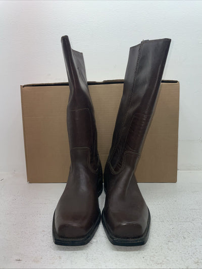 New Men’s Brown Rodeo Cowboy Boots. M 35 9 D. 3-57