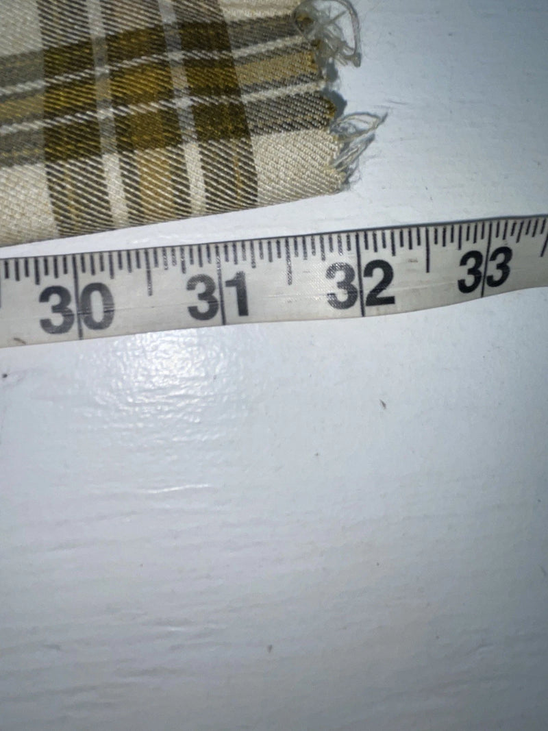 New Vintage Brown Plaid Ranch Polyester Pants SS-92
